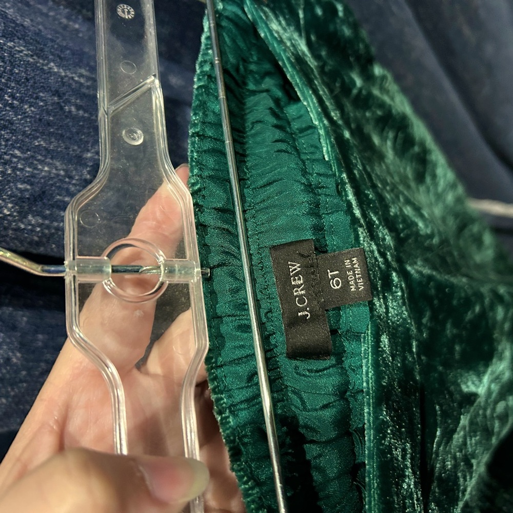 Velvet Green pants from J. Crew. 6T Wear the high heels easily!